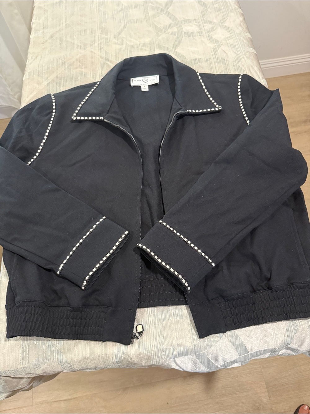 St John Sport vintage zip up bomber jacket